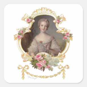 Louise Marie av Frankrike Stickers Fyrkantigt Klistermärke