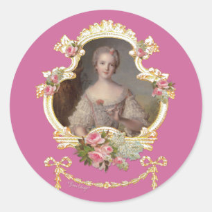 Louise Marie av Frankrike Stickers Runt Klistermärke