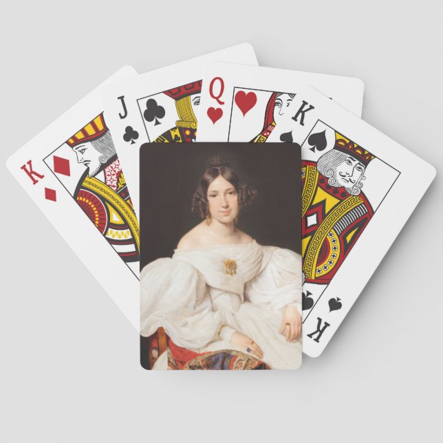 Louise Mayer Ferdinand Waldmueller Casinokort (Baksidan)