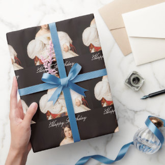 Louise Mayer vit klänning Glad födelsedag Presentpapper
