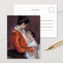 Louise Nursing Hennes barn | Mary Cassatt Vykort