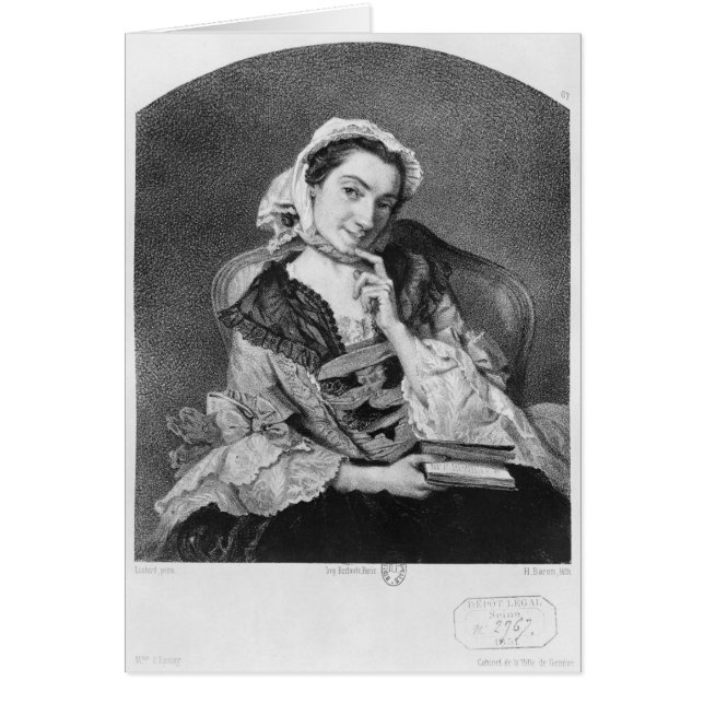 Louise Tardieu d'Esclavelles Hälsningskort (Framsidan)