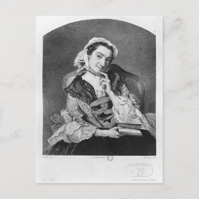 Louise Tardieu d'Esclavelles Vykort (Framsida)
