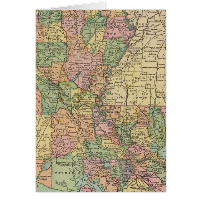 Louisiana 10 hälsningskort (Framsidan)