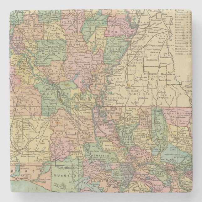 Louisiana 10 stenunderlägg (Framsidan)