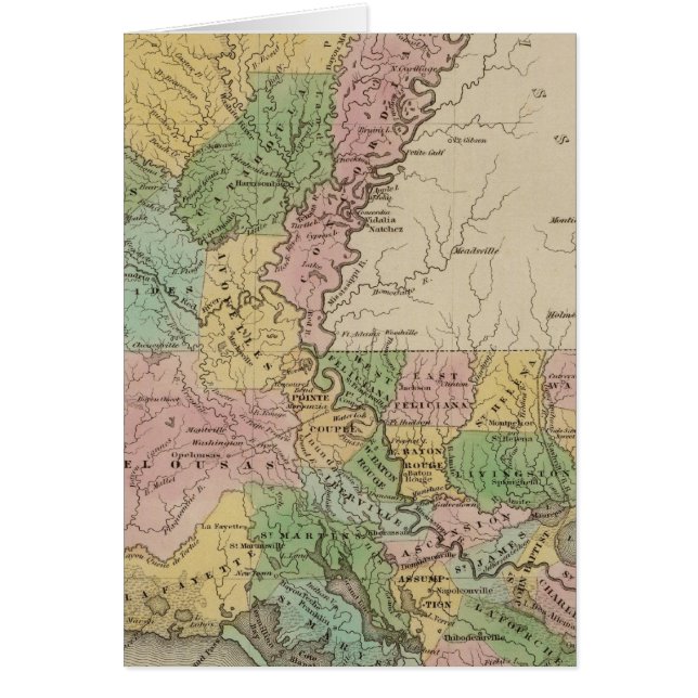 Louisiana 3 hälsningskort (Framsidan)