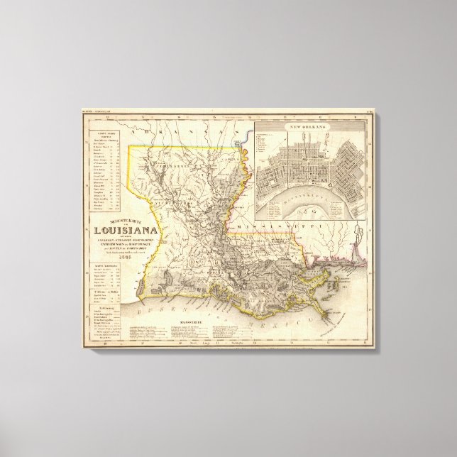 Louisiana 4 canvastryck (Framsida)