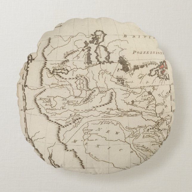 Louisiana 4 rund kudde (Framsidan)