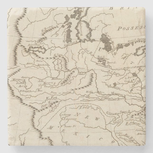 Louisiana 4 underlägg sten (Framsidan)