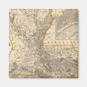 Louisiana 5 magnet
