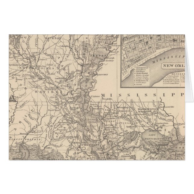 Louisiana 9 hälsningskort (Framsidan Horizontal)