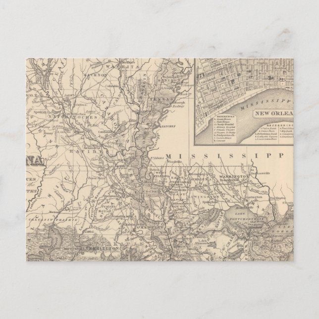 Louisiana 9 vykort (Framsida)