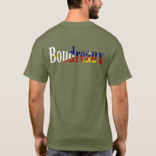Louisiana Acadian flaggaBoudreaux Cajun hjärta T Shirt