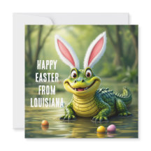 Louisiana alligator med öron