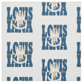 Louisiana amerikansk statsflagga tyg