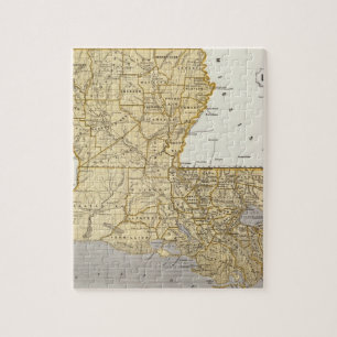 Louisiana Atlas Karta Pussel