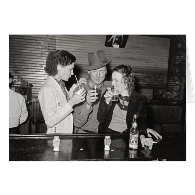 Louisiana Bar, 1938 Hälsningskort (Framsidan Horizontal)
