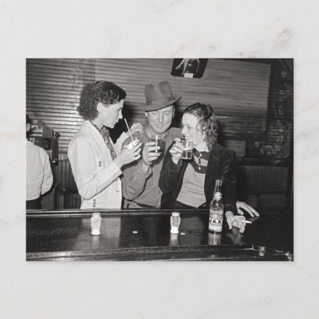 Louisiana Bar, 1938 Vykort (Framsida)