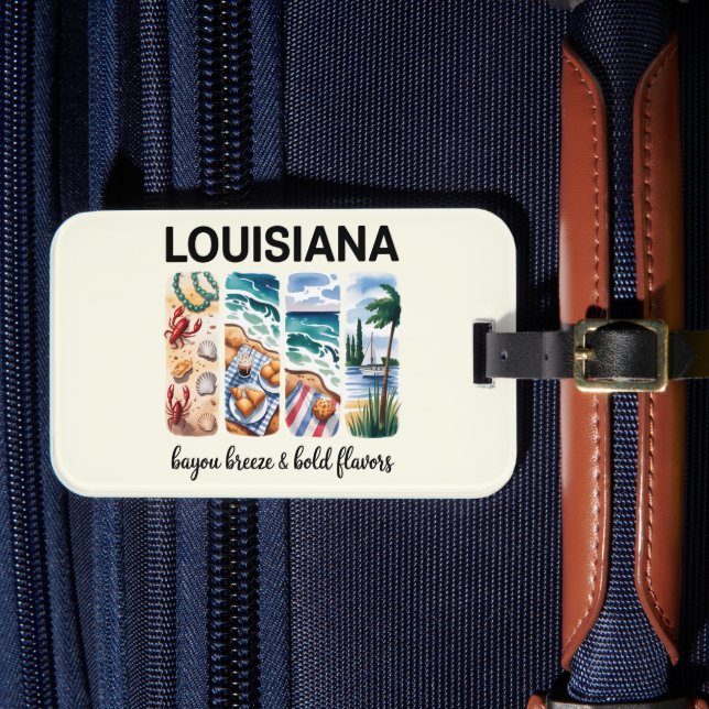 Louisiana - Bayou Breeze & Bold Flavors Bagagebricka (Framsida Insitu 4)