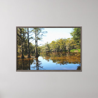 Louisiana bayou canvastryck