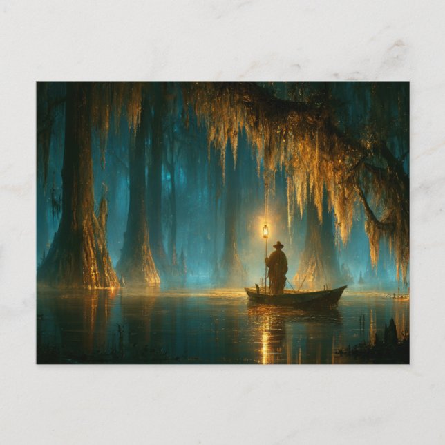 Louisiana Bayou Vykort (Framsida)