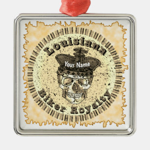 Louisiana Biker Julgransprydnad Metall