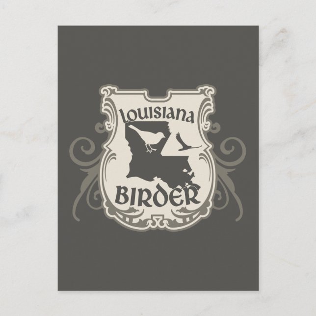 Louisiana Birder Vykort (Framsida)