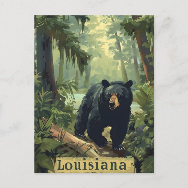 Louisiana Black Bear Vykort (Framsida)