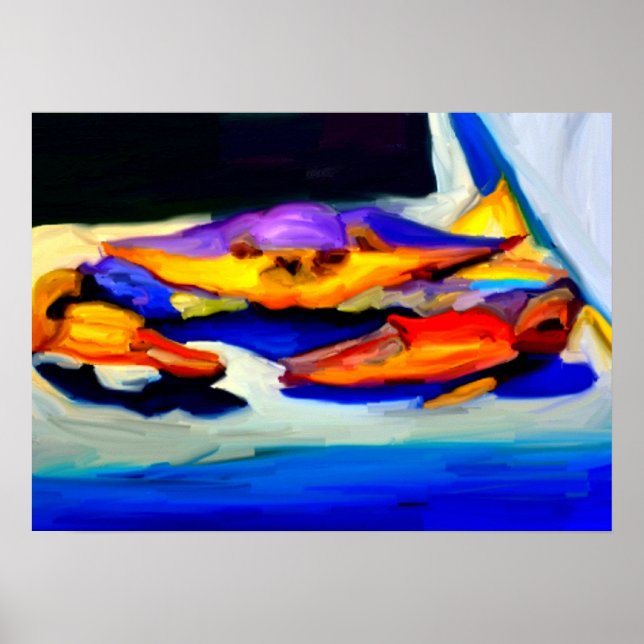 Louisiana Blue Crab Poster (Framsidan)