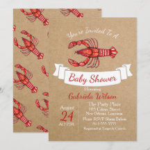 Louisiana Cajun Kräftor Baby Shower