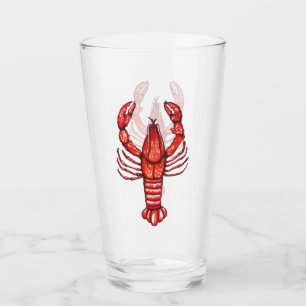 Louisiana Cajun vattenfärgkräftor Glaskopp