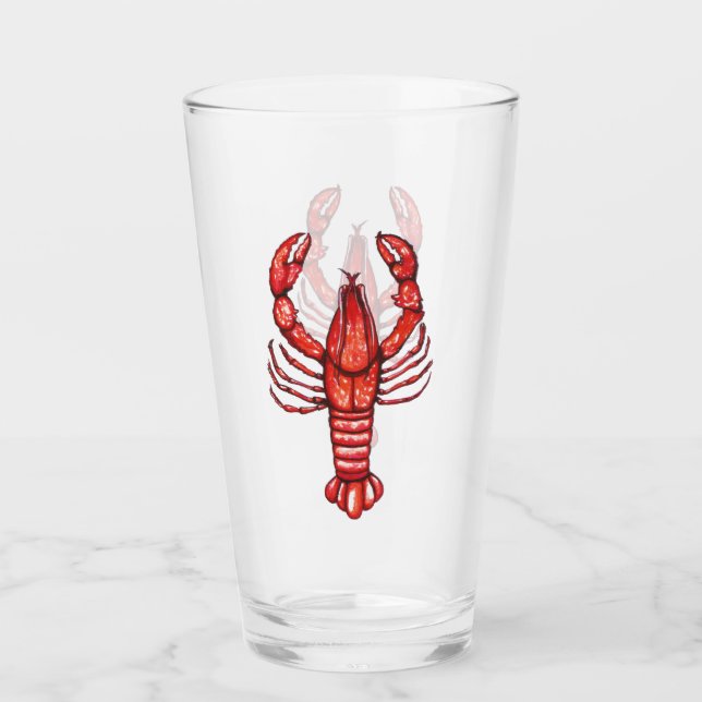 Louisiana Cajun vattenfärgkräftor Glaskopp (Framsida)