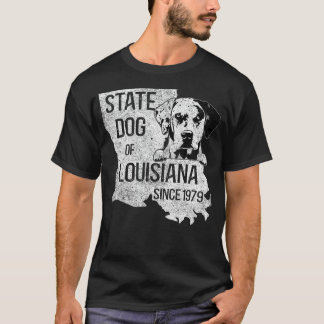 Louisiana Catahoula Leopard Hund US State Hund L T Shirt