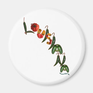 Louisiana Chili Peppers Magnet