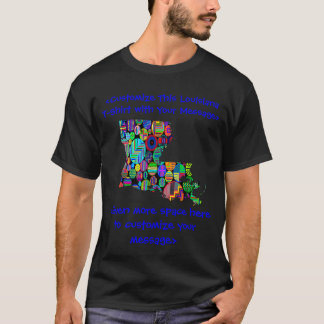 Louisiana Colorful Anpassade Val T-Shirt