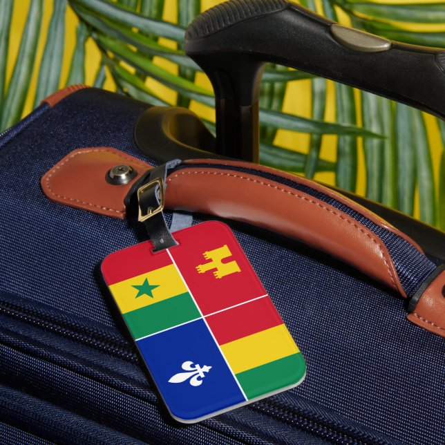 Louisiana Creole-flagga Bagagebricka (Framsida Insitu 1)