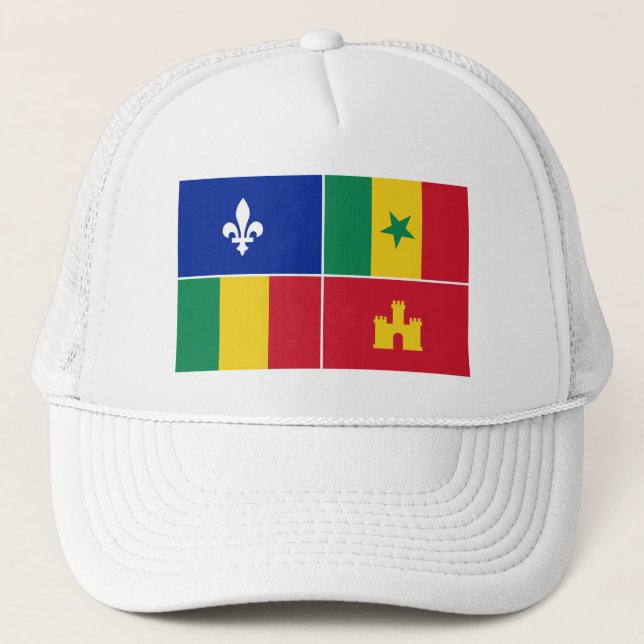 Louisiana Creole-flagga Keps (Framsida)