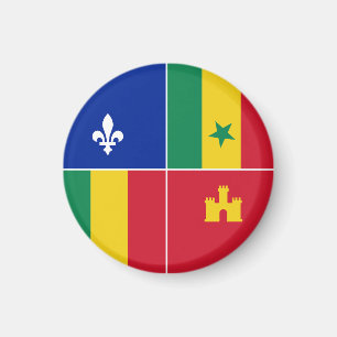 Louisiana Creole flagga Magnet