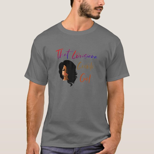 Louisiana Creole Girl T Shirt (Framsida)