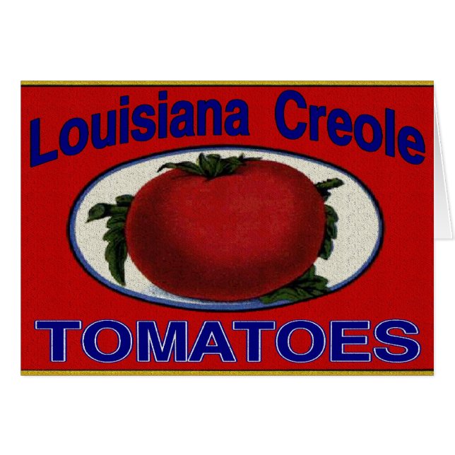 Louisiana Creole Tomates Hälsningskort (Framsidan Horizontal)