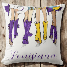 Louisiana Dam Mode Cowboy Boot Lila Gult