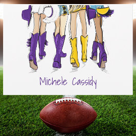 Louisiana Dam Mode Cowboy Boot Lila Gult Tack Kort