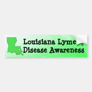 Louisiana-dekal för medvetenhet om borrelia bildekal