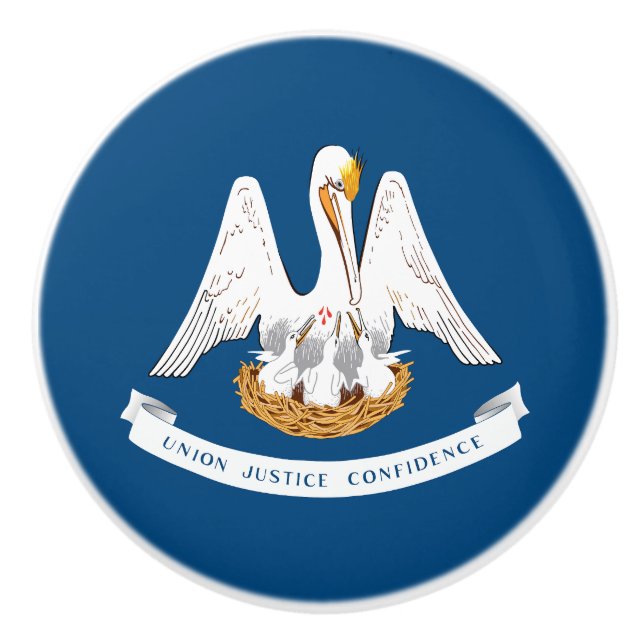 Louisiana delstatsflagga knopp (Framsidan)