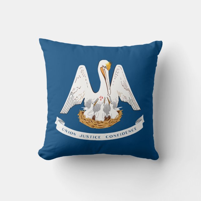 Louisiana delstatsflagga kudde (Framsida)