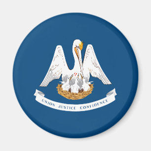 Louisiana delstatsflagga magnet
