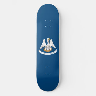 Louisiana delstatsflagga mini skateboard bräda 18,5 cm