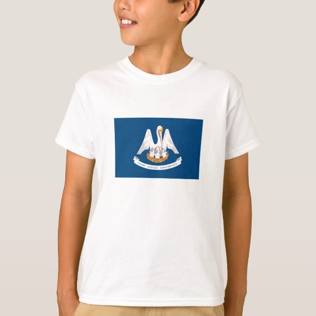 Louisiana delstatsflagga t shirt (Framsida)