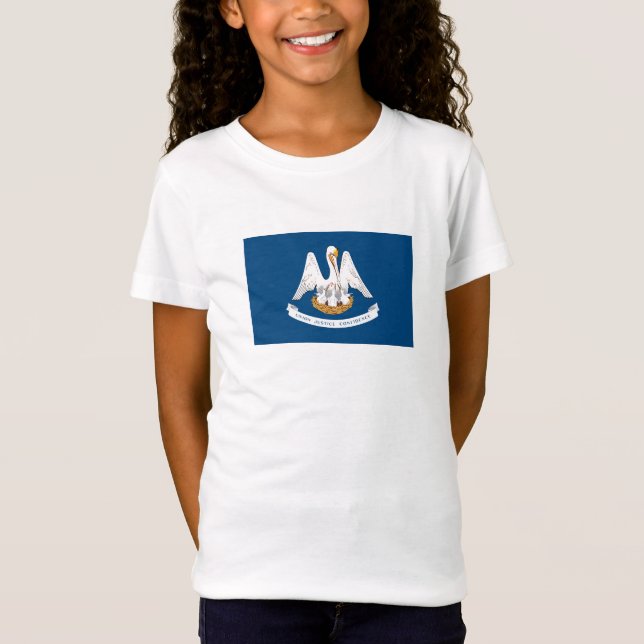 Louisiana delstatsflagga t shirt (Framsida)