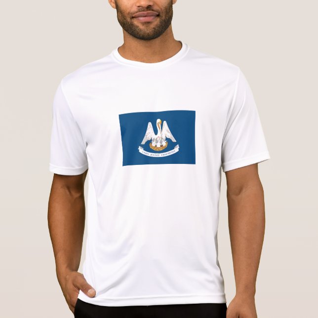 Louisiana delstatsflagga t shirt (Framsida)